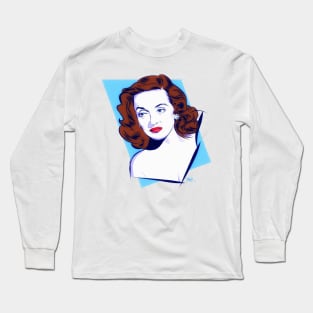 Bette Davis - An illustration by Paul Cemmick Long Sleeve T-Shirt